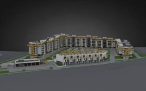 Modern Residental Complex 3D model_22
