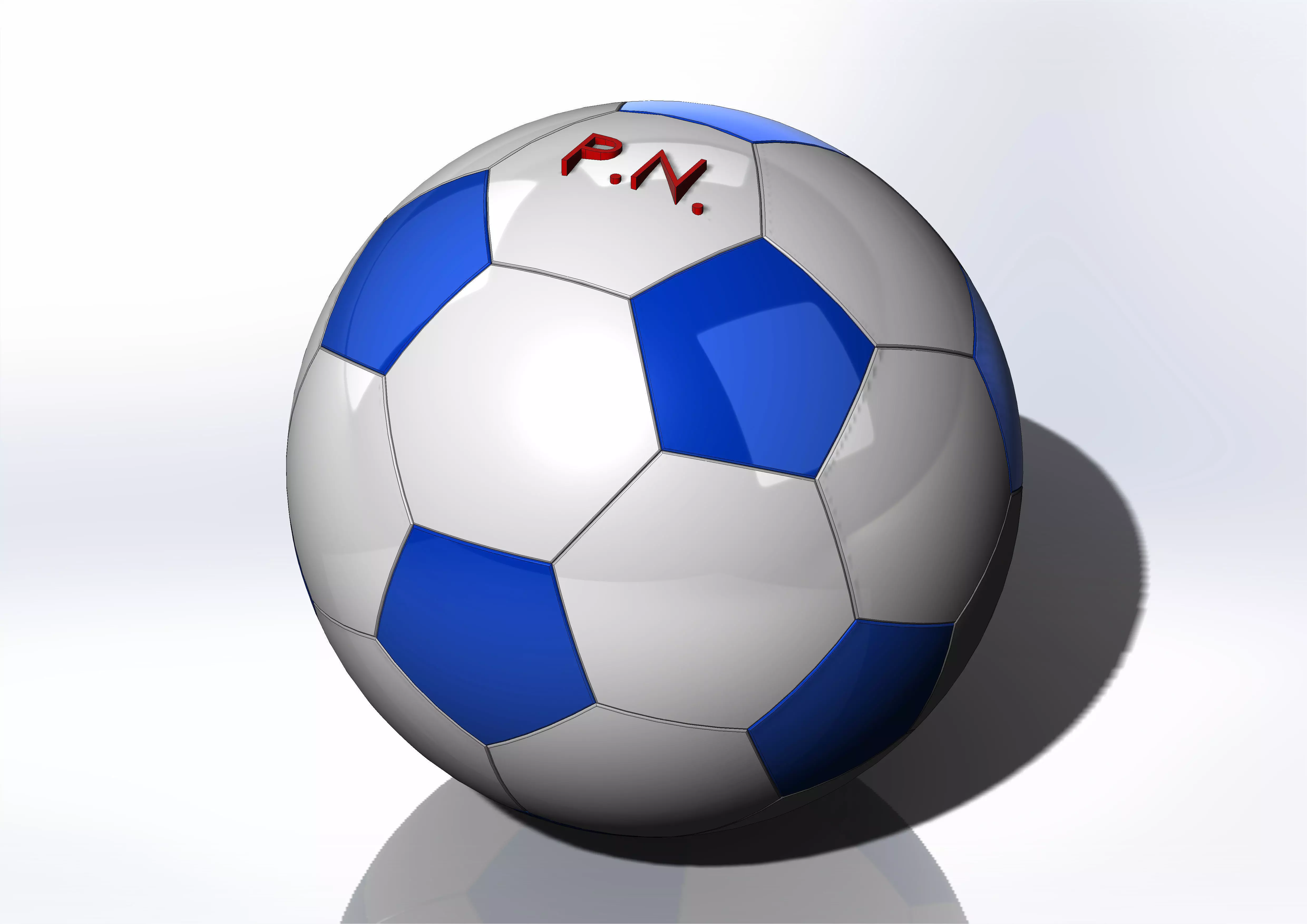 Shiny Soccer Ball 3D Model Free 3D model