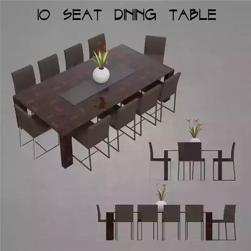 Dining table with 10 seats architectural furniture for house