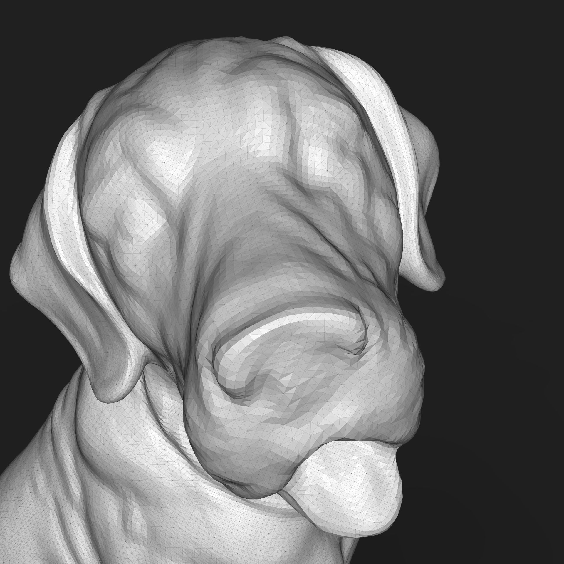 Broholmer with a puppy 3D print model_7