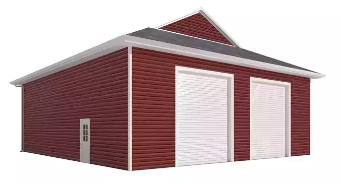 Garage-005 Low Poly 3D model