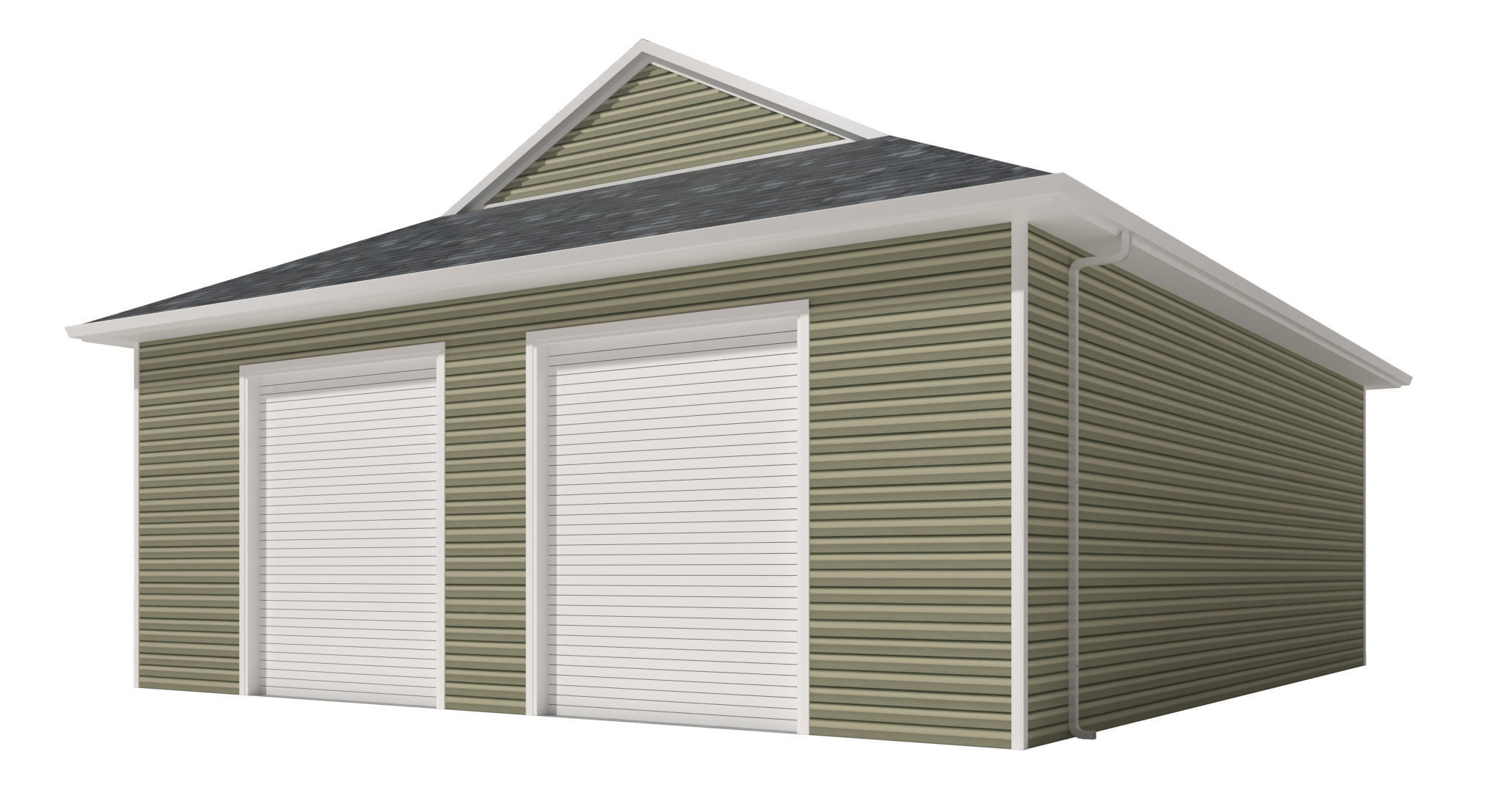 Garage-006 Low Poly 3D model_1