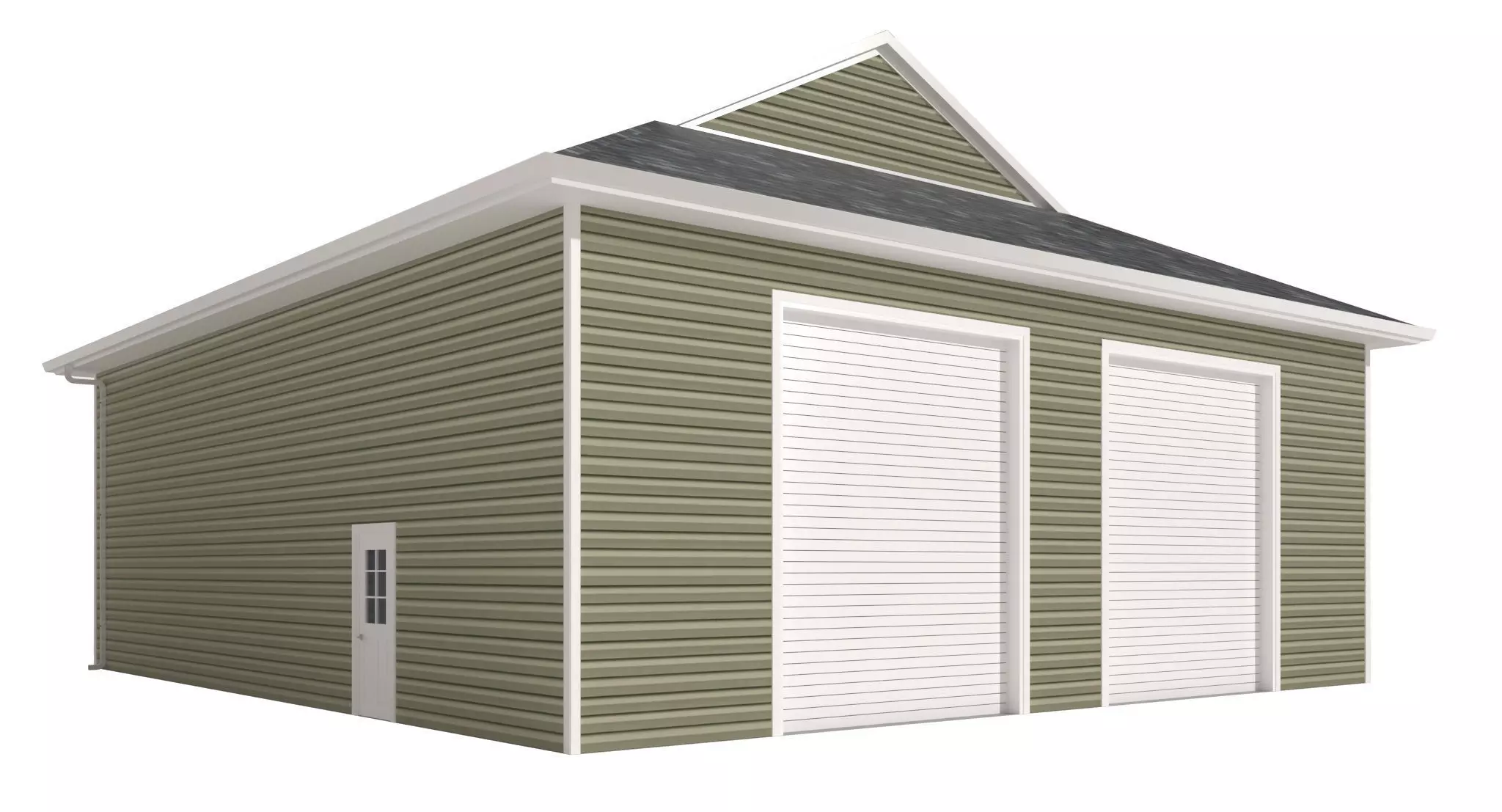 Garage-006 Low Poly 3D model_0