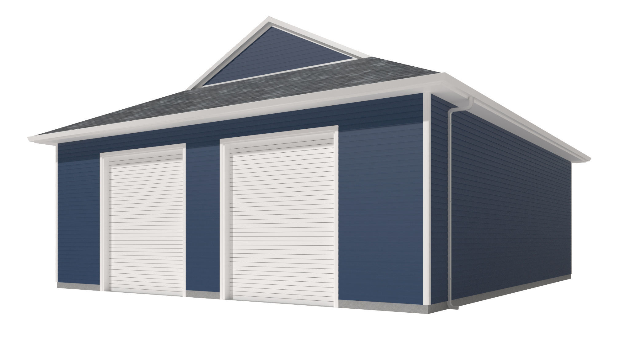 Garage-007 Low Poly 3D model_1