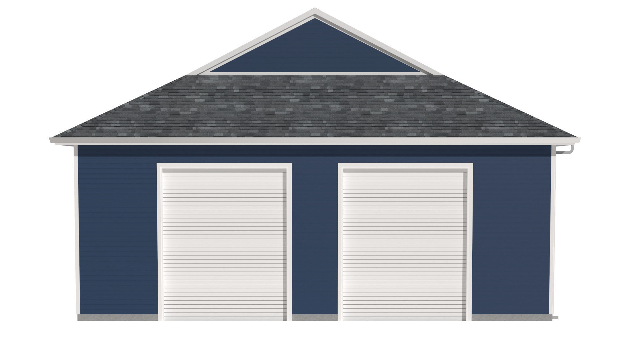 Garage-007 Low Poly 3D model_6