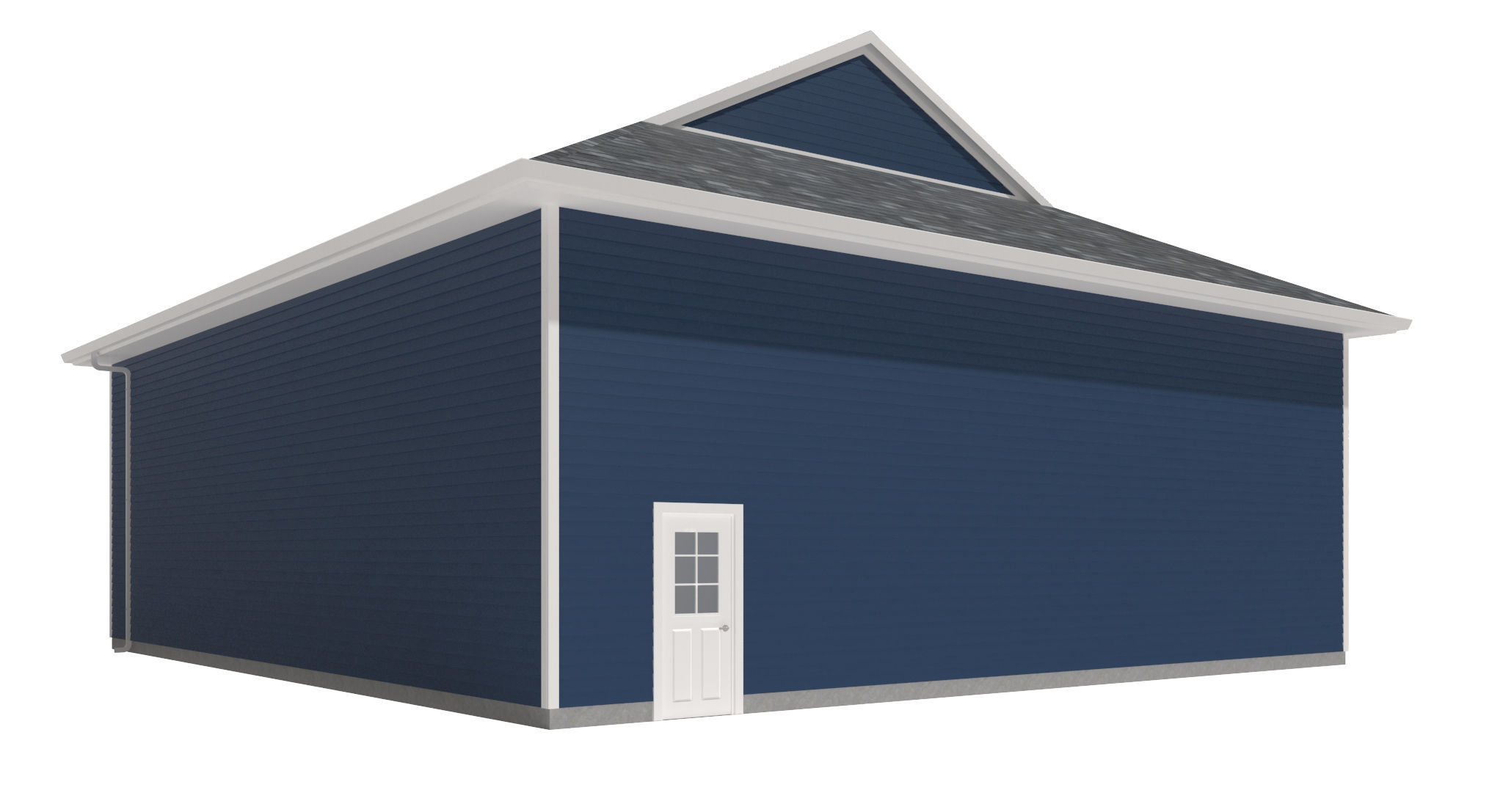 Garage-007 Low Poly 3D model_2