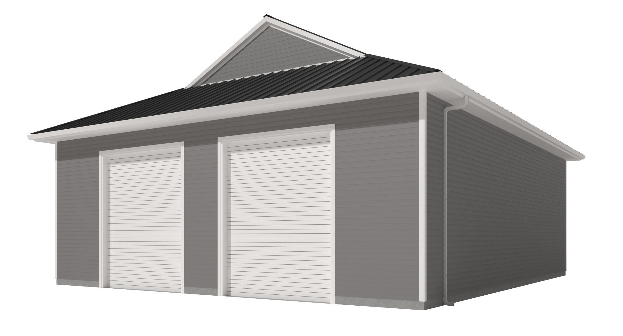 Garage-008 Low Poly 3D model_1