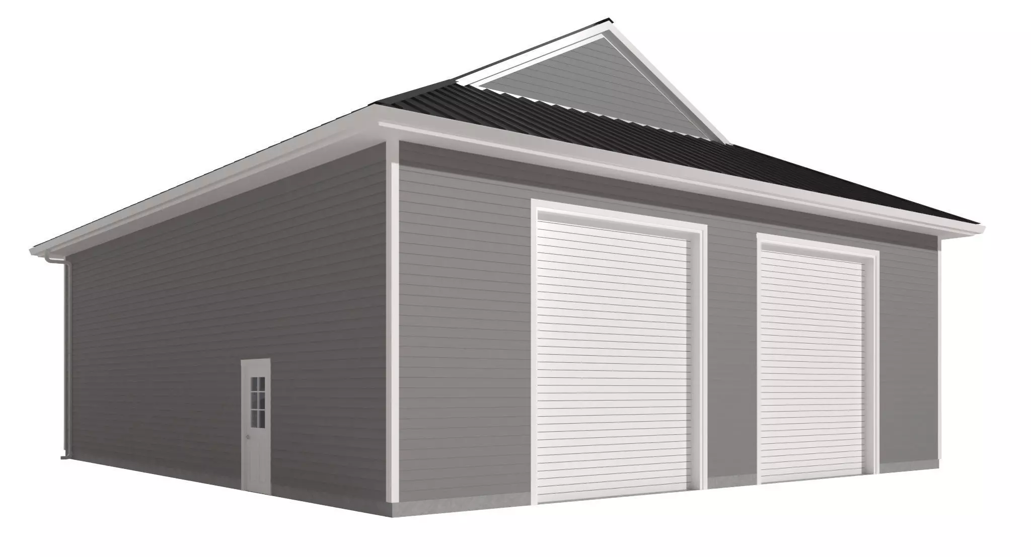 Garage-008 Low Poly 3D model_0