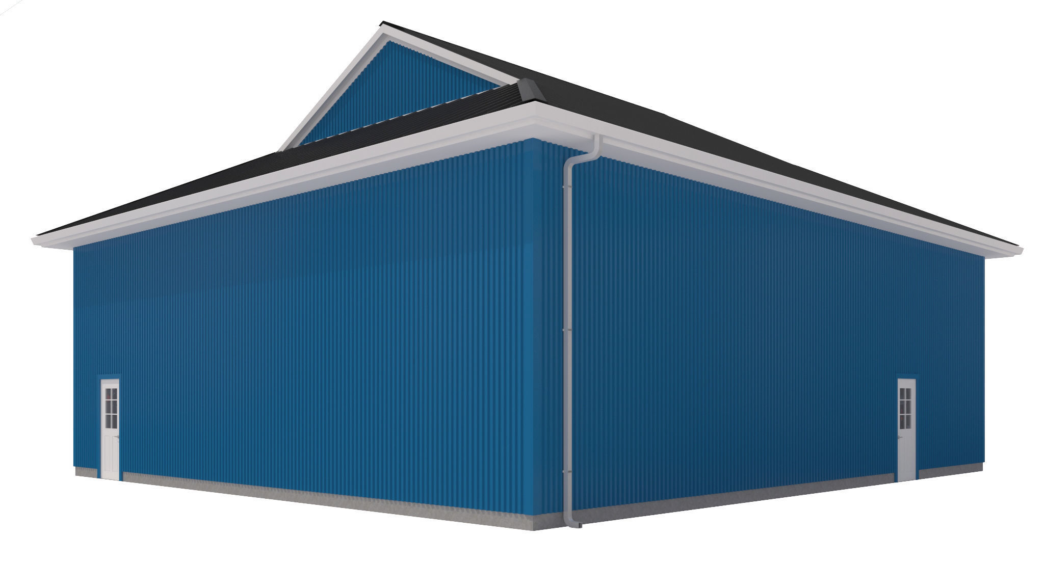 Garage-009 Low Poly 3D model_3