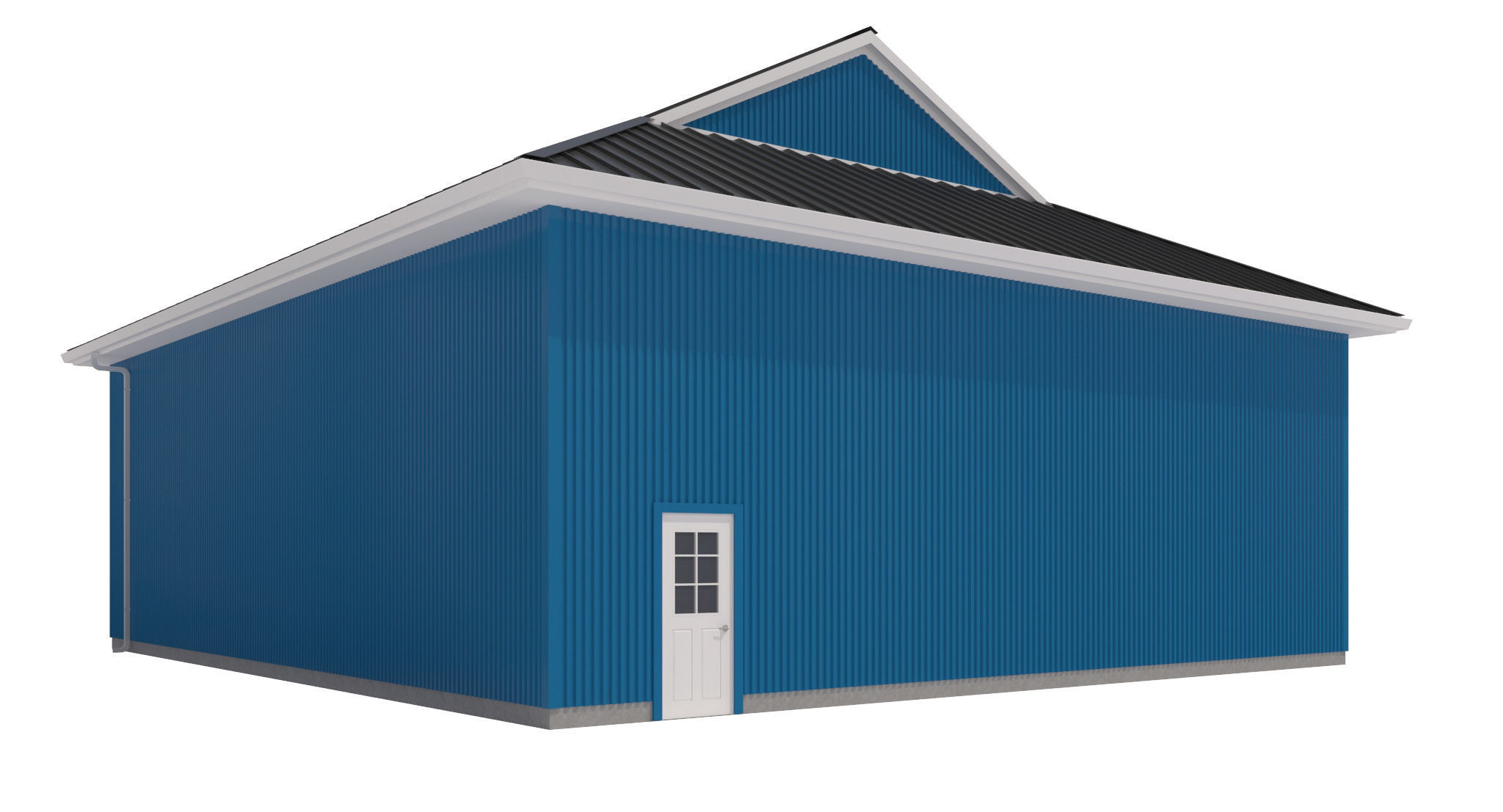 Garage-009 Low Poly 3D model_2