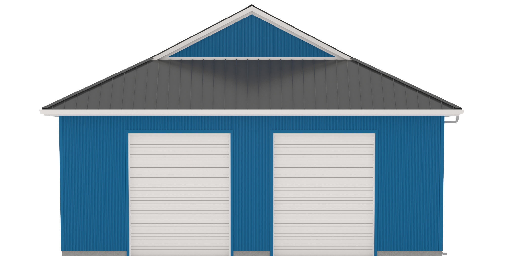 Garage-009 Low Poly 3D model_6