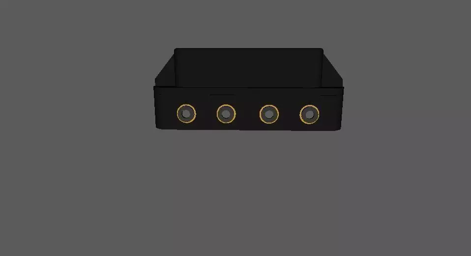 Bloco De Valvulas Low-poly 3D model