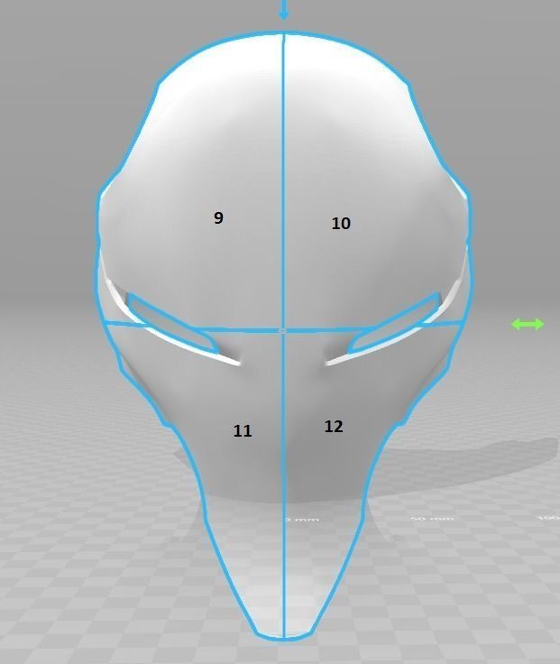 Red Hood Cyborg Ninja Helmet 3D print model_11