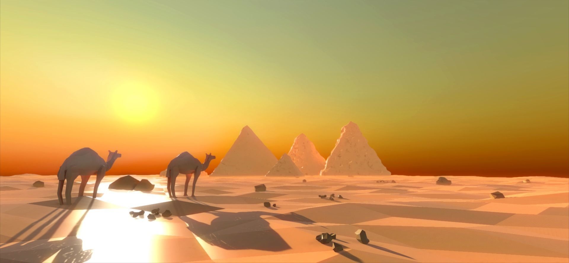 Low Poly Desert Egypt Full Packs Low-poly 3D model_19