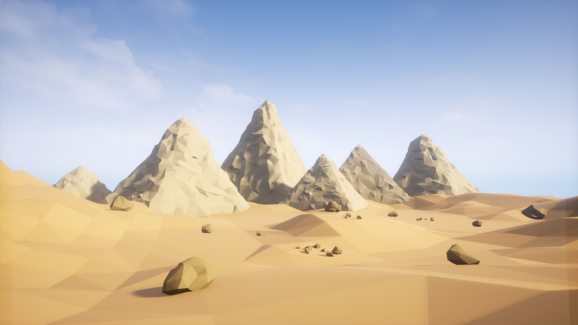 Low Poly Desert Egypt Full Packs Low-poly 3D model_6