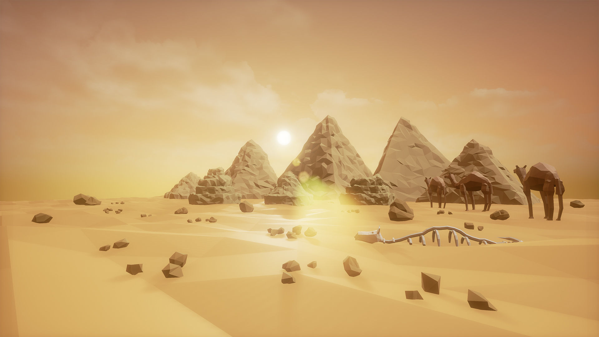 Low Poly Desert Egypt Full Packs Low-poly 3D model_8