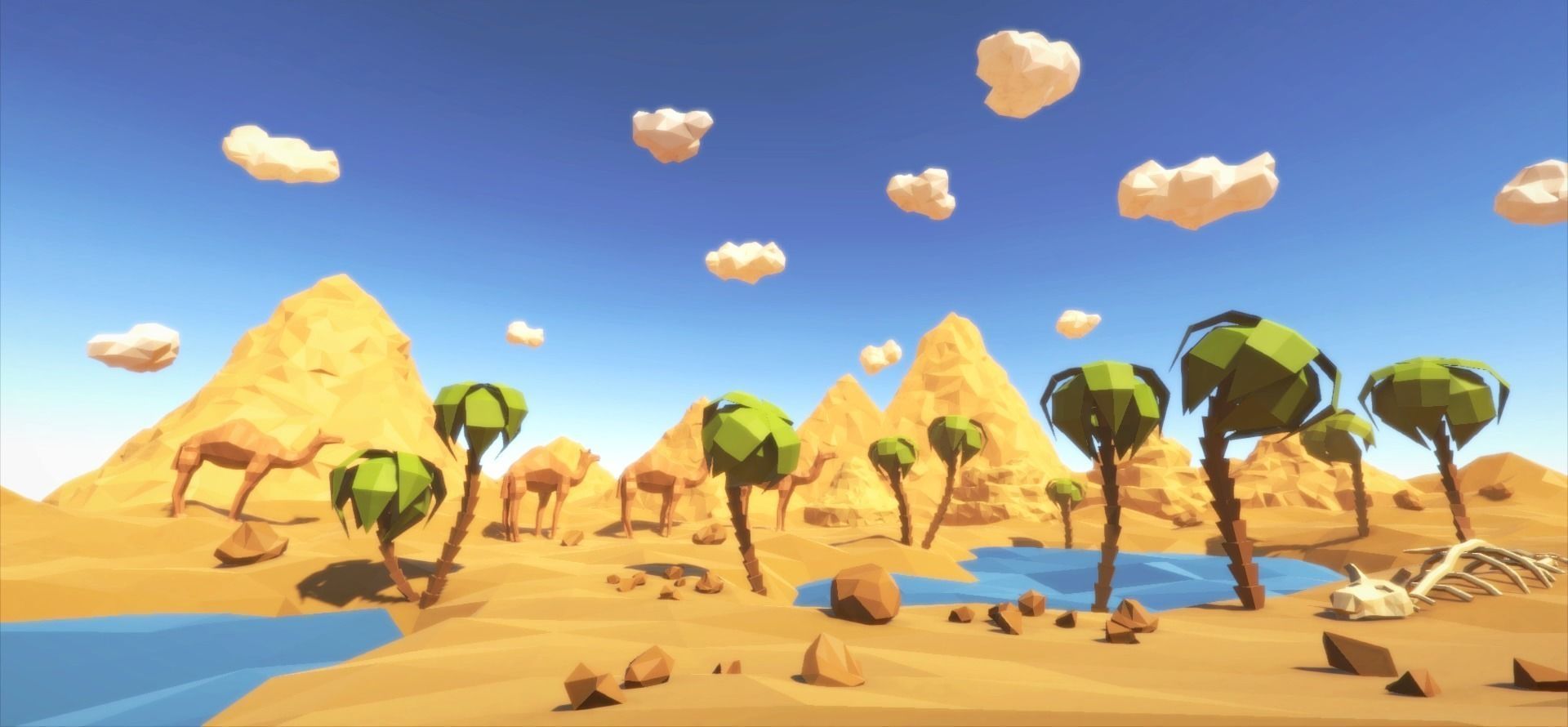 Low Poly Desert Egypt Full Packs Low-poly 3D model_15