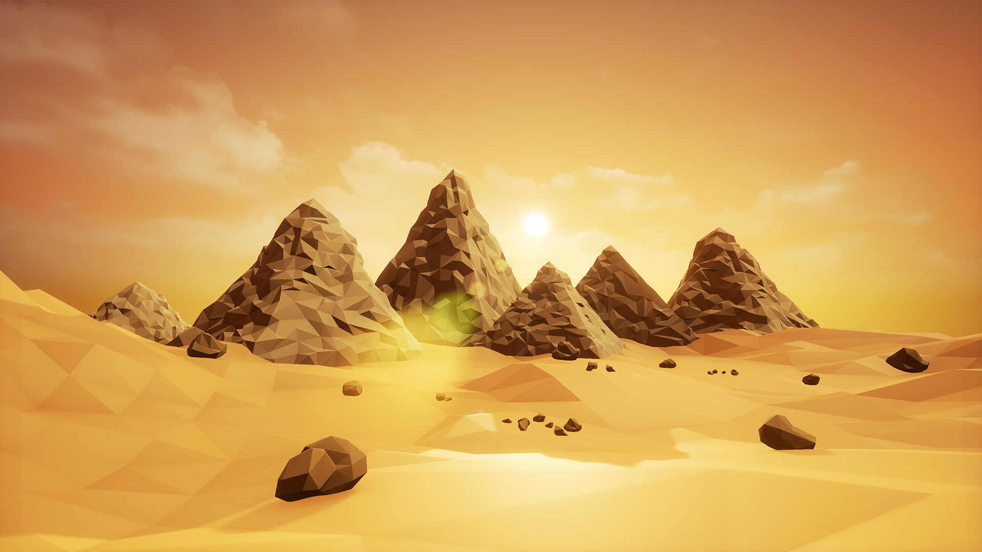Low Poly Desert Egypt Full Packs Low-poly 3D model_7