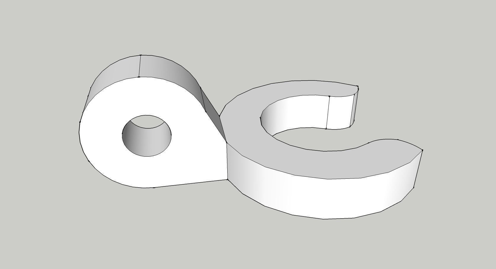 Wide Mouth Bottle Hook Free 3D print model_0