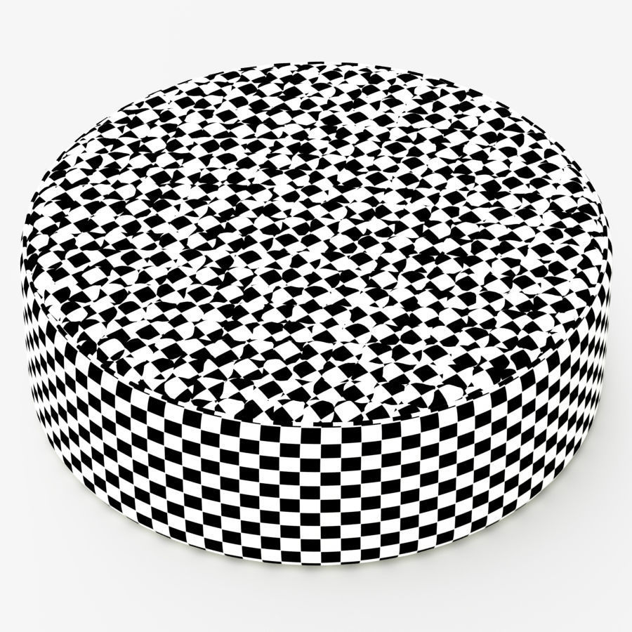Pouf Corolle round 3D model_4