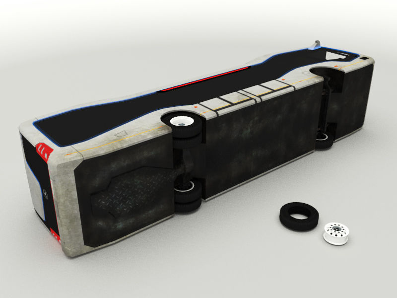 Mercedes-Benz Future Bus Low-poly 3D model_10