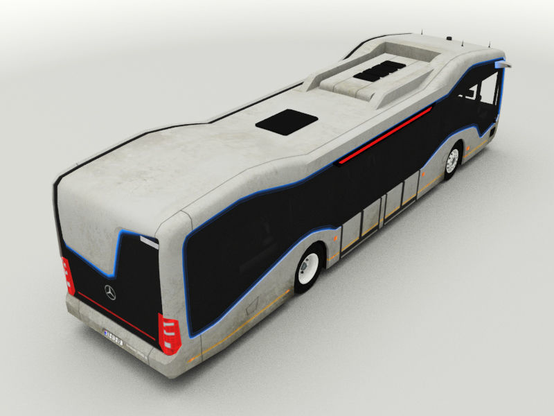 Mercedes-Benz Future Bus Low-poly 3D model_5