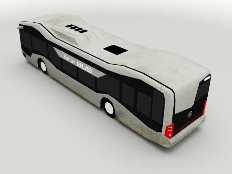 Mercedes-Benz Future Bus Low-poly 3D model_13