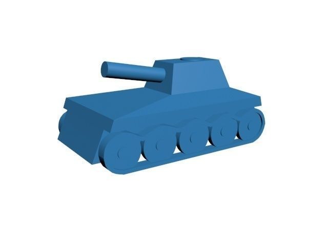 Tank WW2 3D print model
