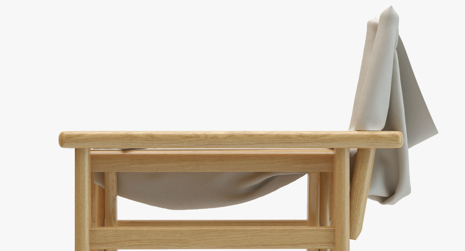 Movie Director Chair Closed 3D model_9