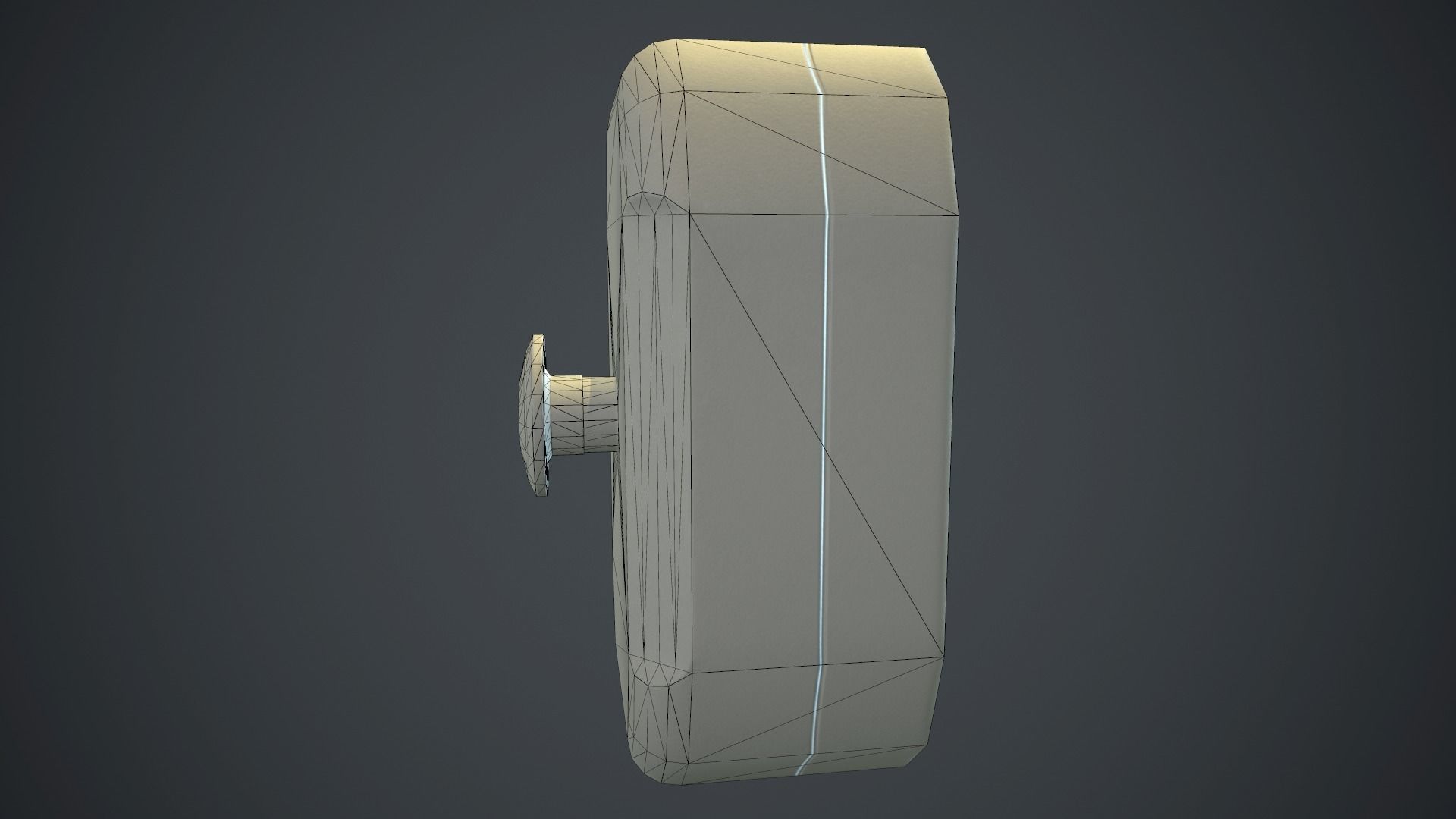Metal Fire Alarm Button PBR Game Ready Low-poly 3D model_16