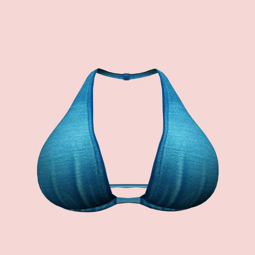  Sexy Blue Bra 01 Low-poly 3D model