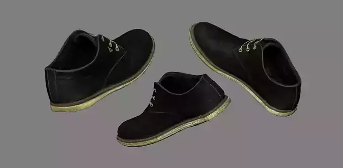 Shoe low poly 3D model