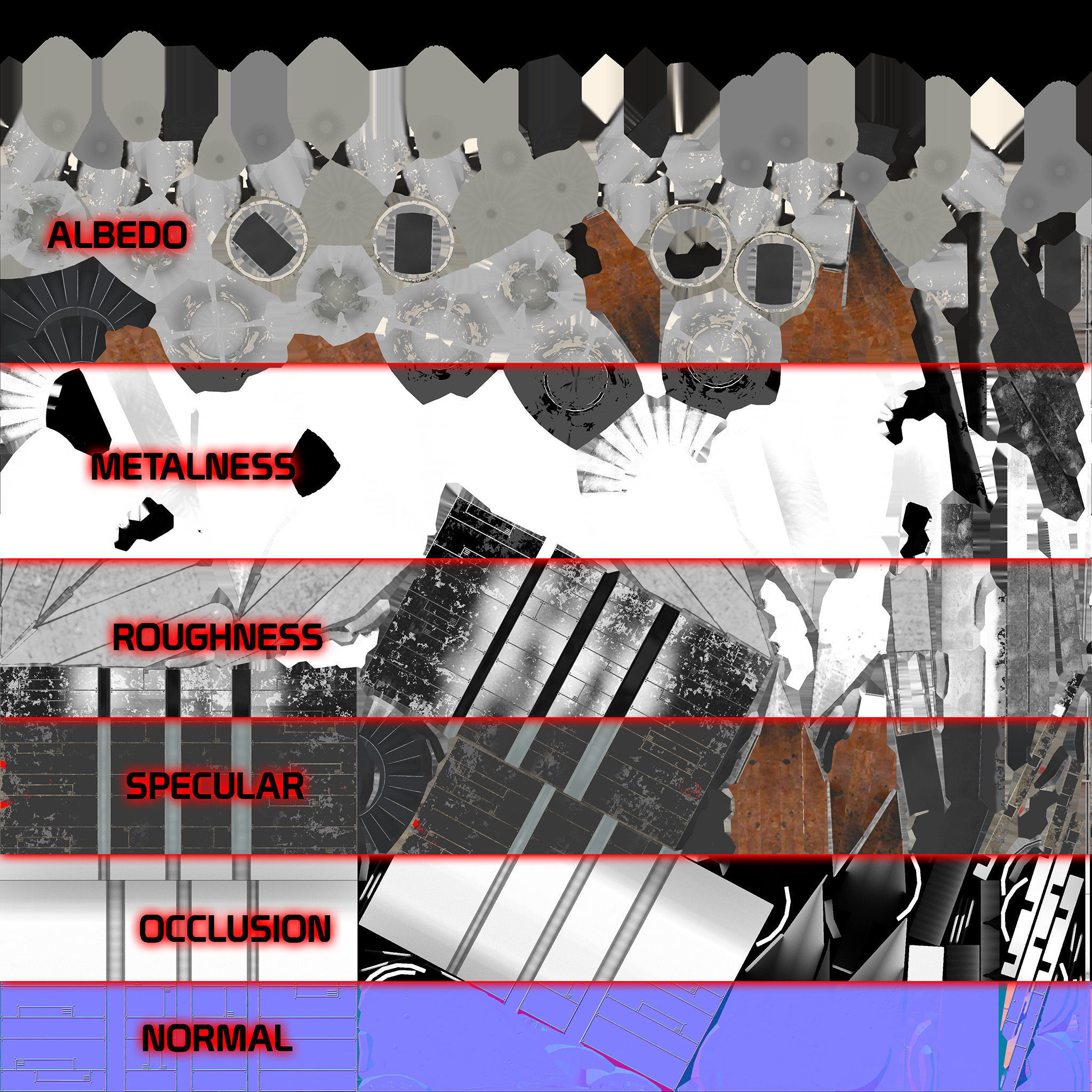 T-Fighter space superiority fighter Low-poly 3D model_33