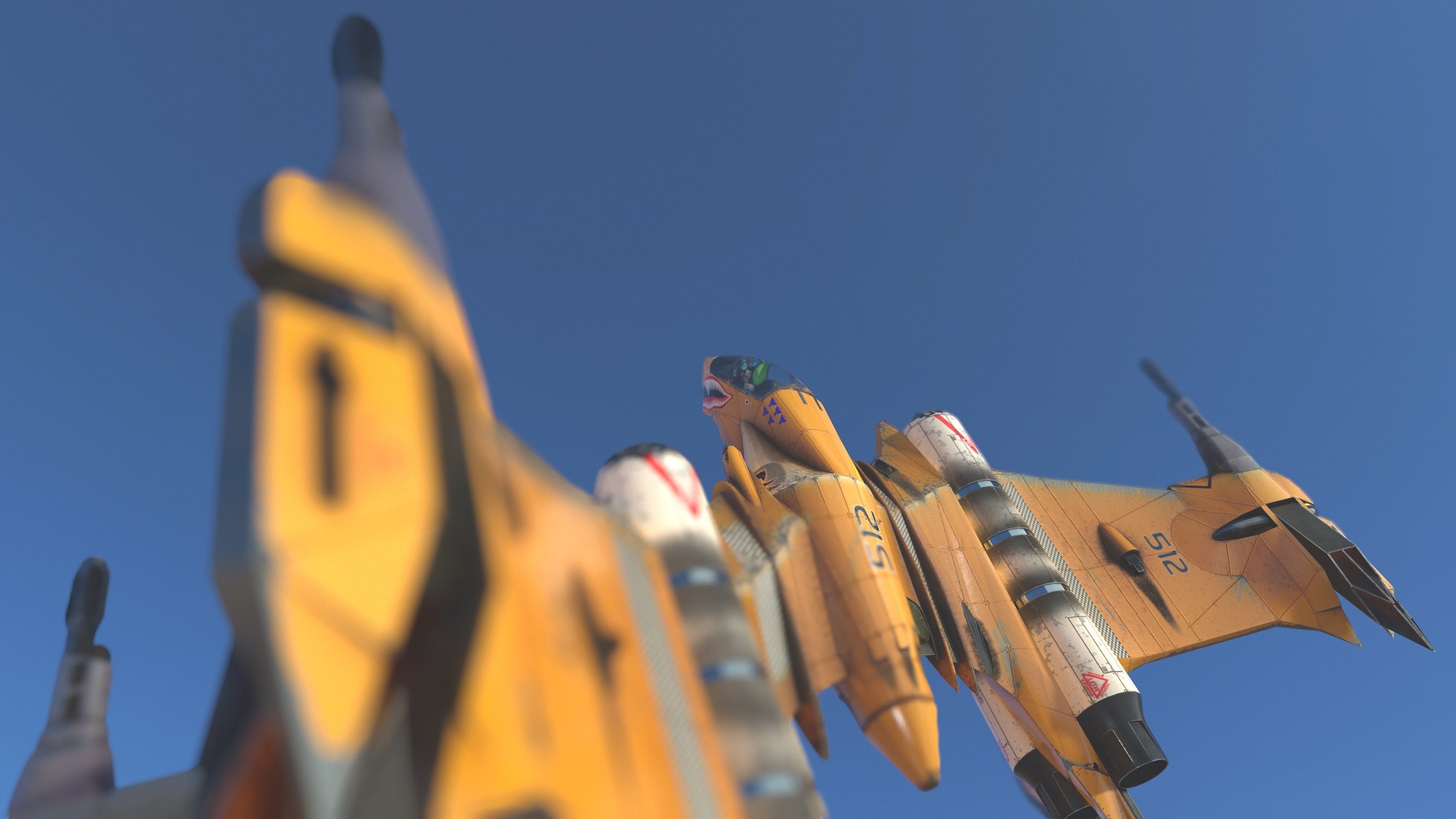 T-Fighter space superiority fighter Low-poly 3D model_26