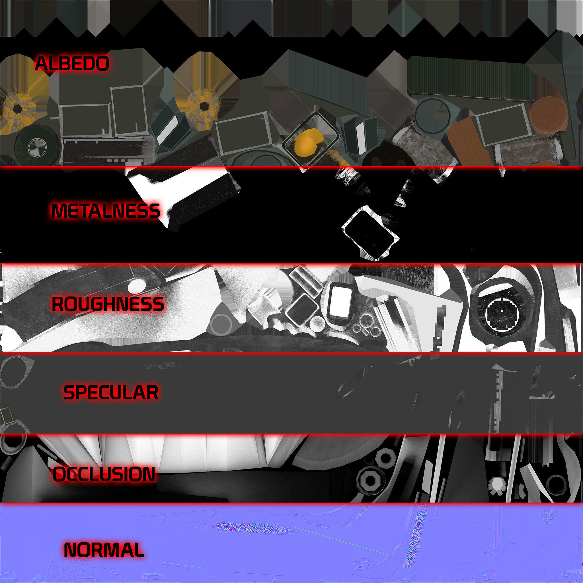 T-Fighter space superiority fighter Low-poly 3D model_32