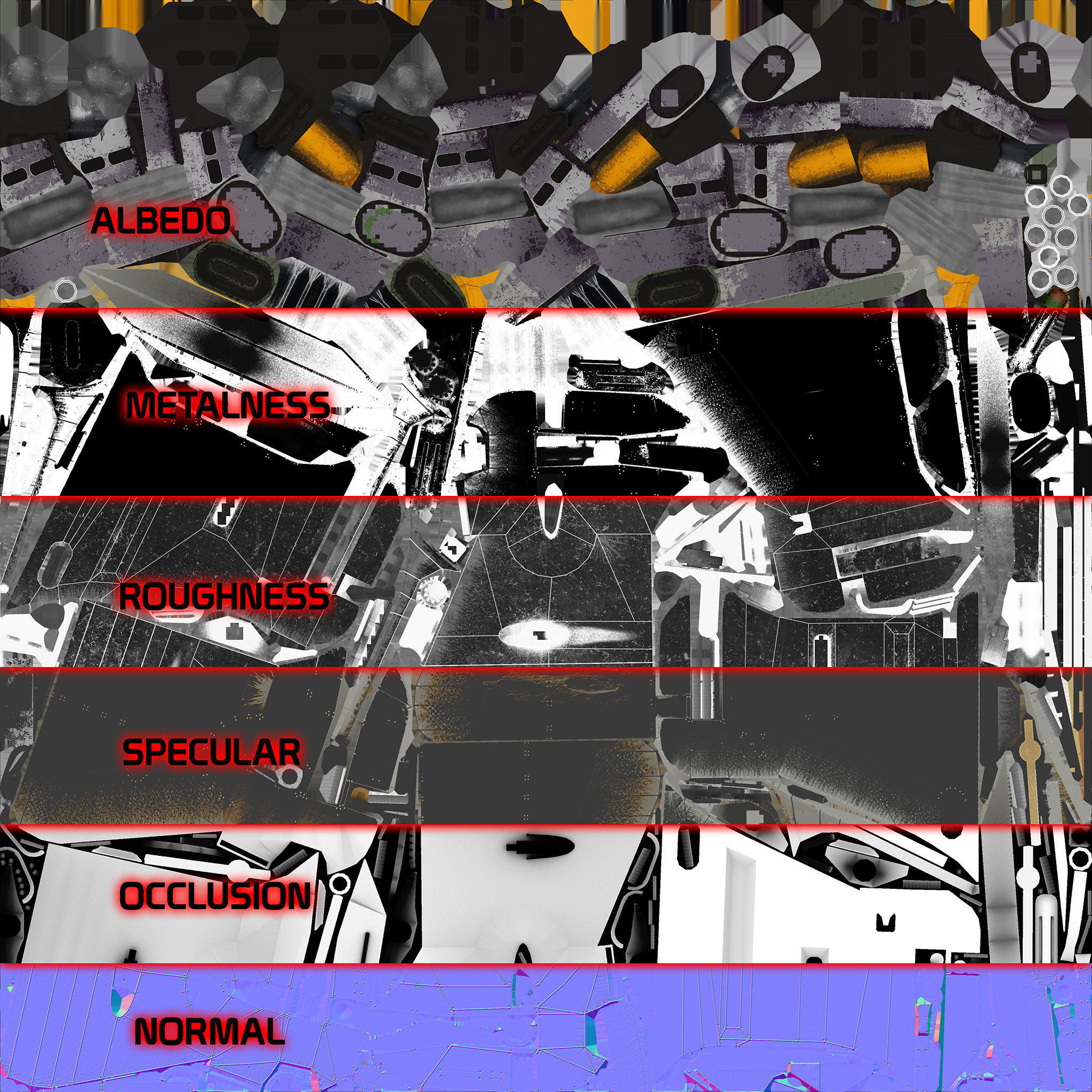 T-Fighter space superiority fighter Low-poly 3D model_34