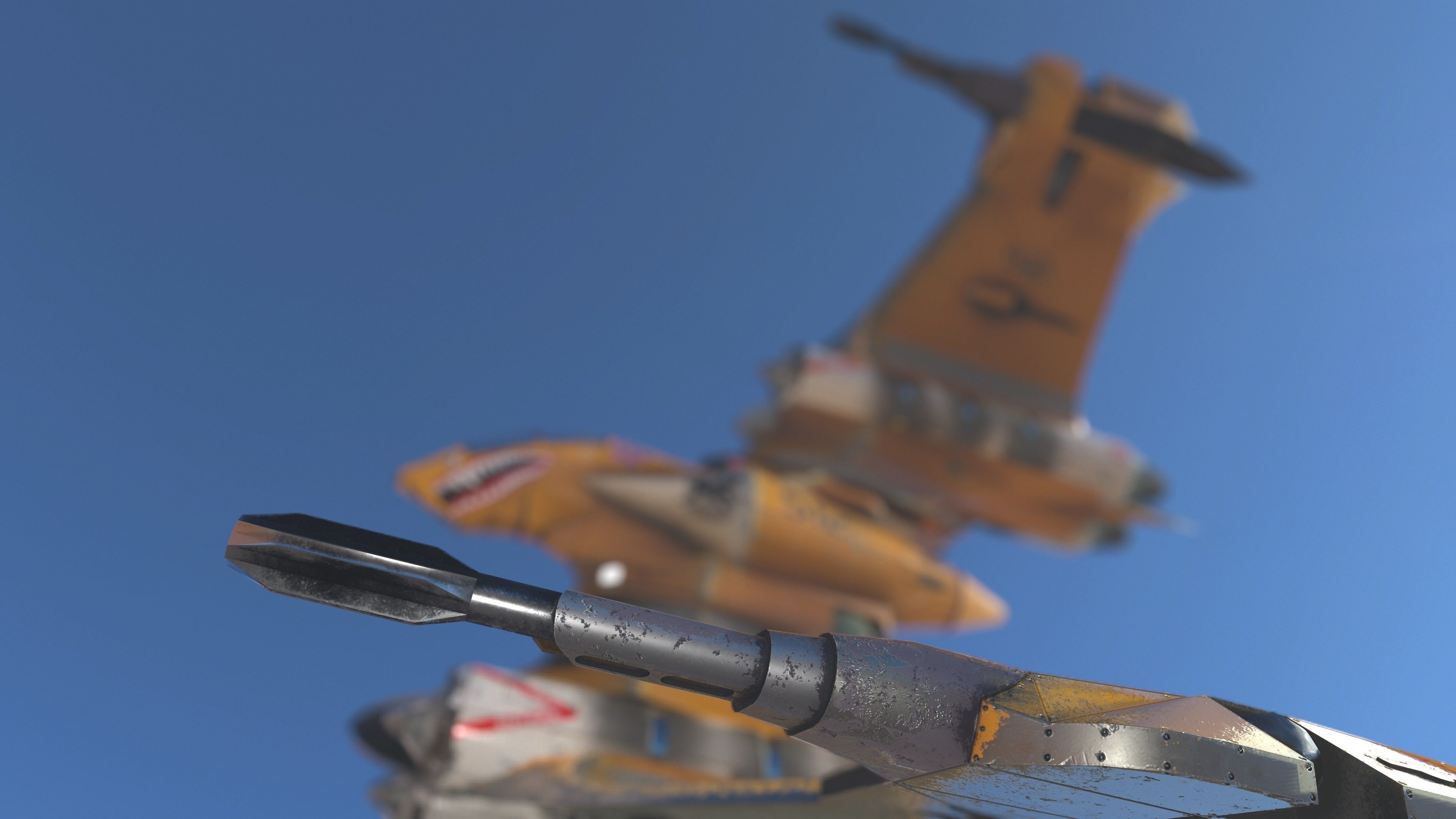 T-Fighter space superiority fighter Low-poly 3D model_29