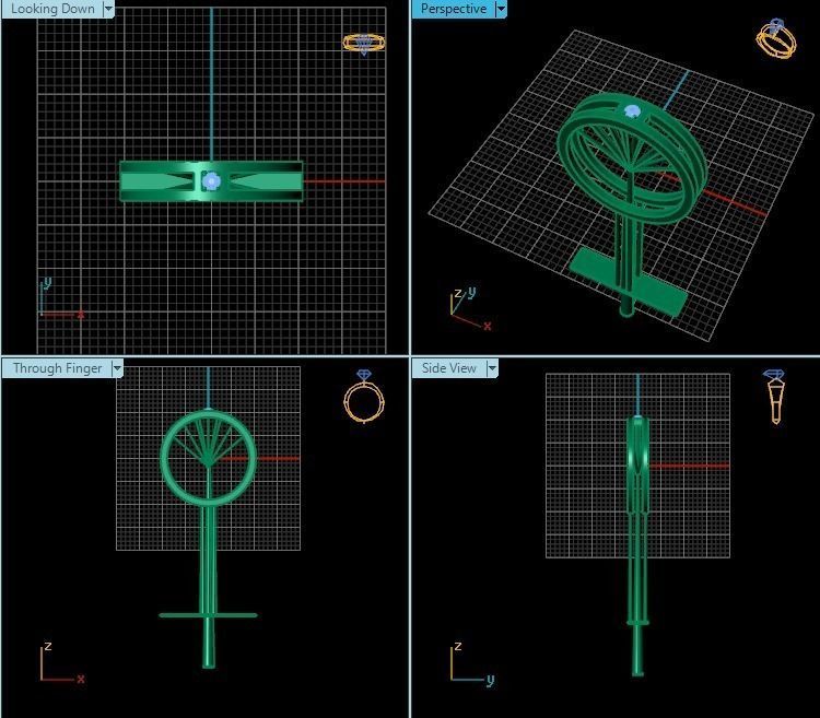 Ring T00582 3D print model_2