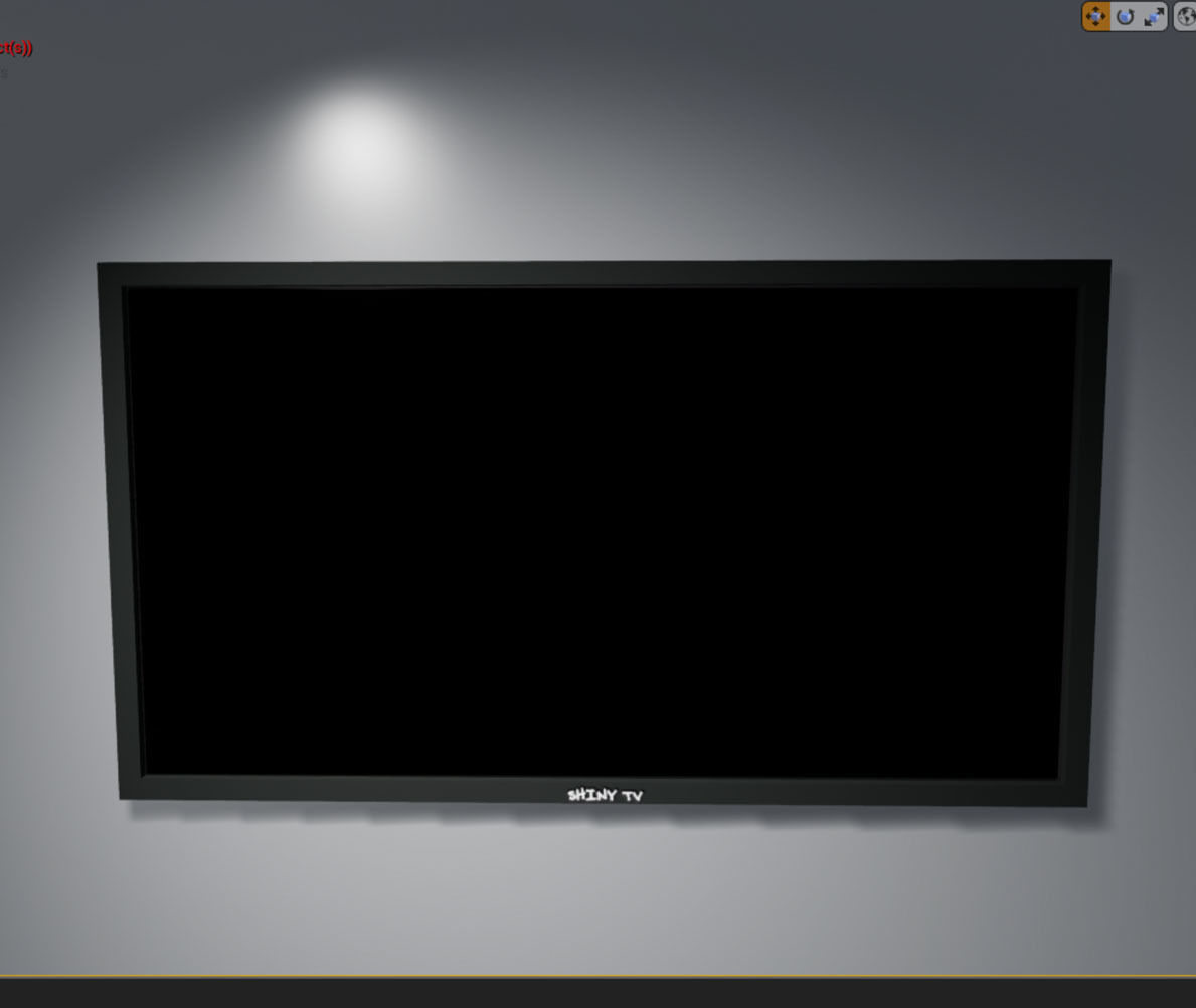 TV and Speaker Set Free low-poly 3D model_1