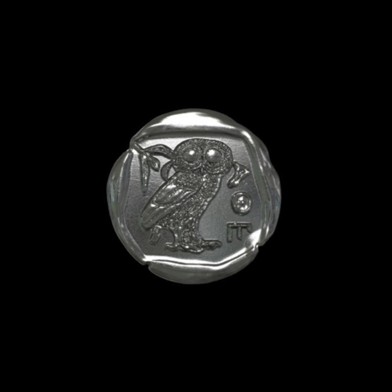 Athena coin 3D print model_6