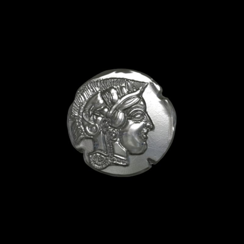 Athena coin 3D print model_4