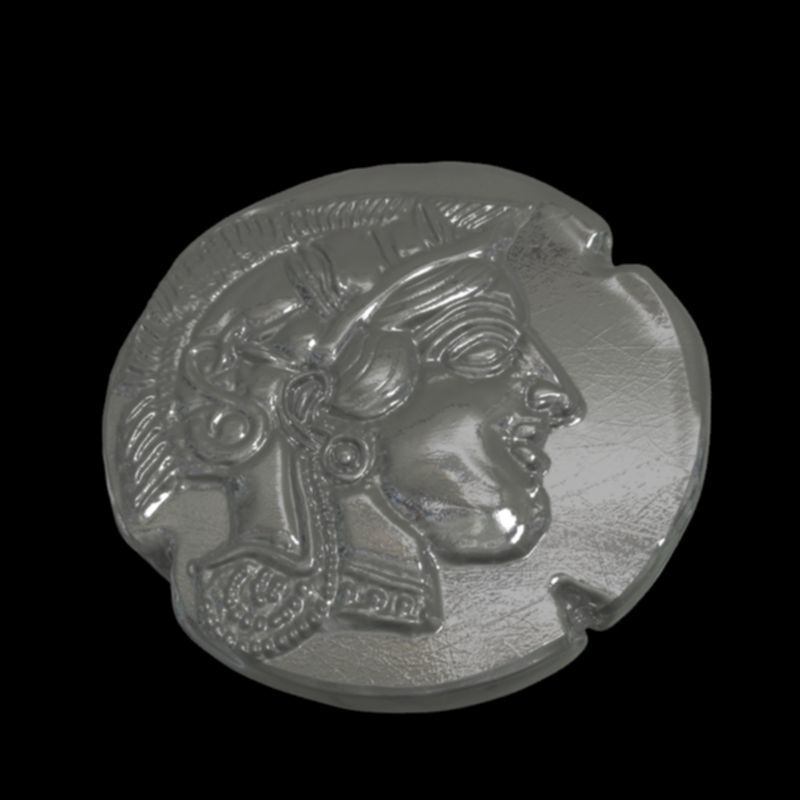 Athena coin 3D print model_10