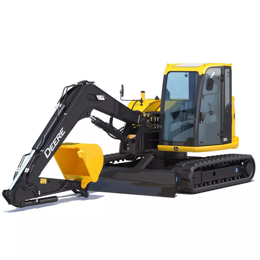 Compact Excavator Deere 85G 3D model_0