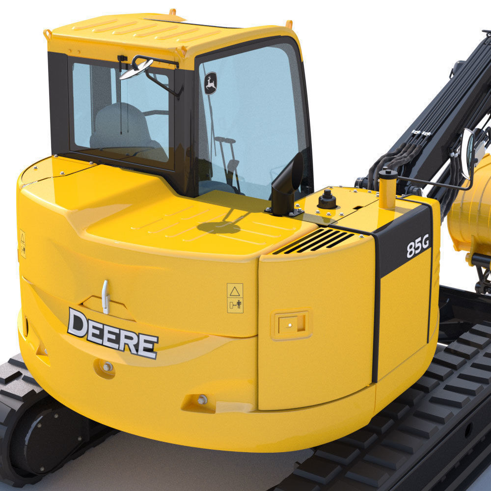 Compact Excavator Deere 85G 3D model_13