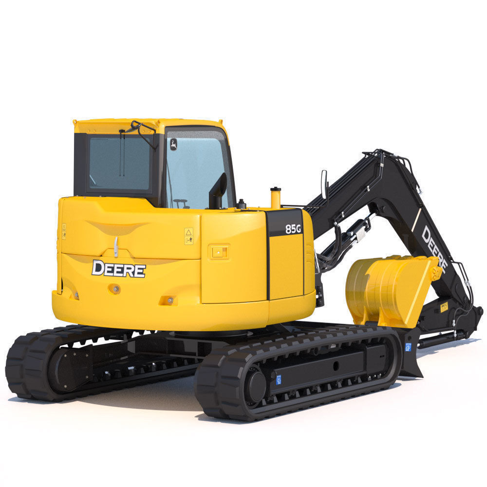 Compact Excavator Deere 85G 3D model_3