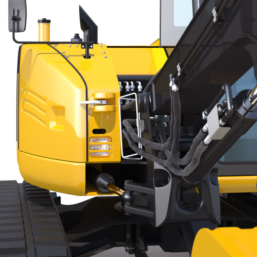 Compact Excavator Deere 85G 3D model_16