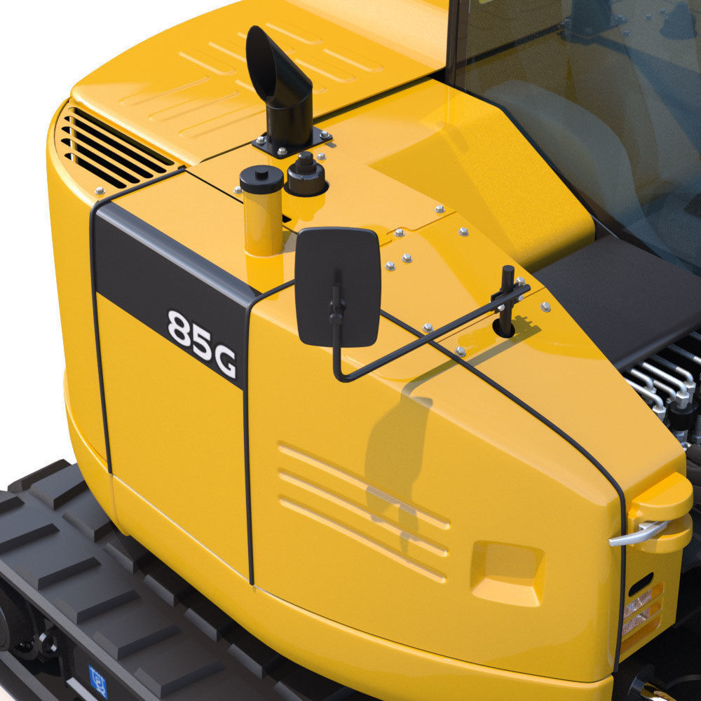 Compact Excavator Deere 85G 3D model_15