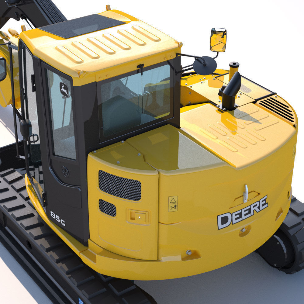 Compact Excavator Deere 85G 3D model_12