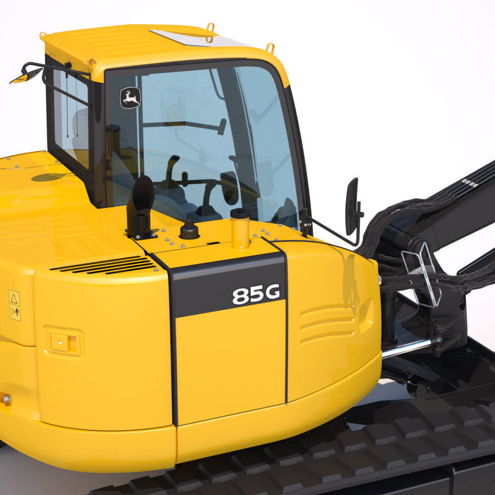 Compact Excavator Deere 85G 3D model_14