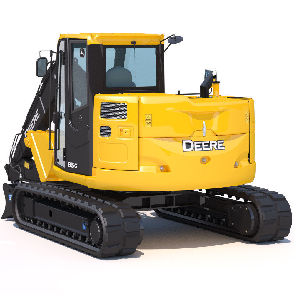 Compact Excavator Deere 85G 3D model_4